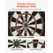 Professional Self-Healing Sisal Dartboard Set Rotatable Number Ring & Live Scoring Kit